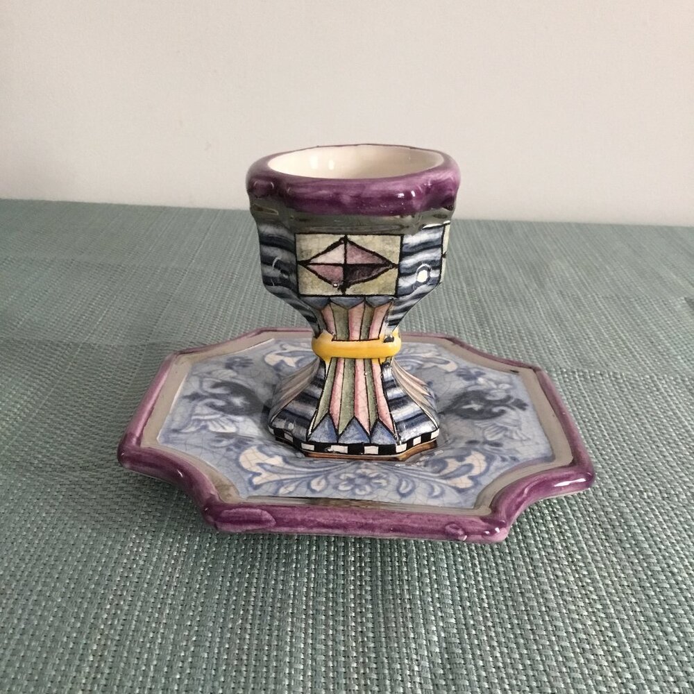 MacKenzie Childs - Victoria & Richard Cute Cup and Saucer